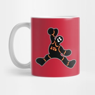 Jumping Atlanta Hawks Gingerbread Man Mug